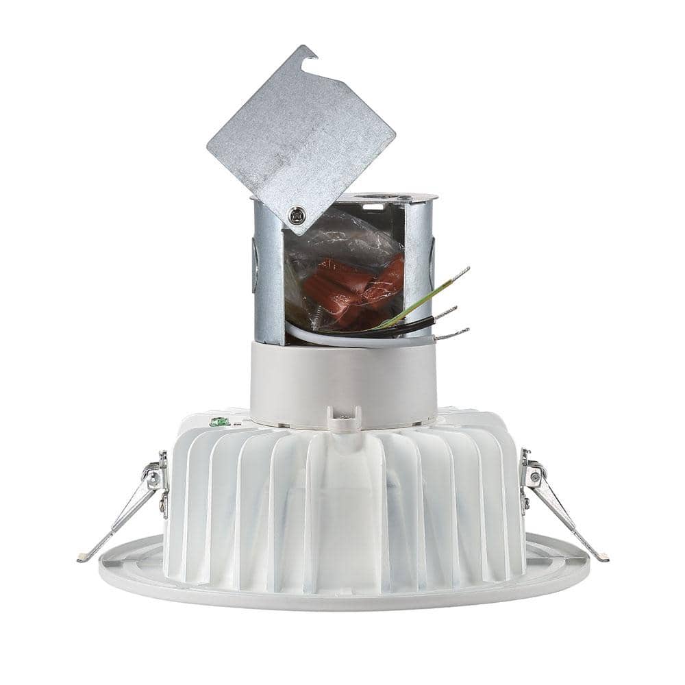 6-Inch White Aluminum LED Recessed Lighting Kit