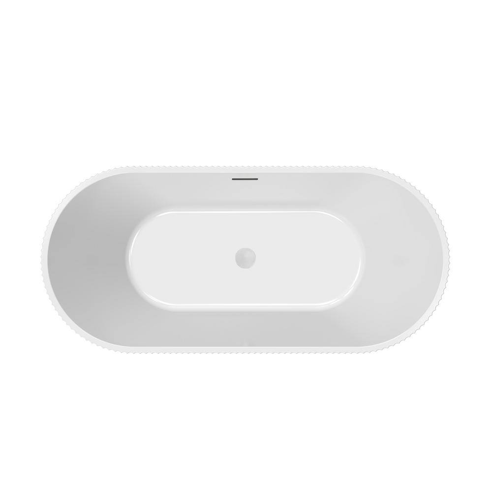 Lafayette 67" White Acrylic Freestanding Bathtub