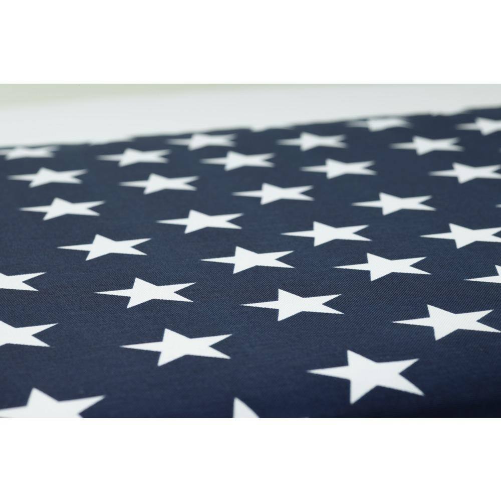 Macey Americana Blue and White Star Outdoor Throw Pillow Set