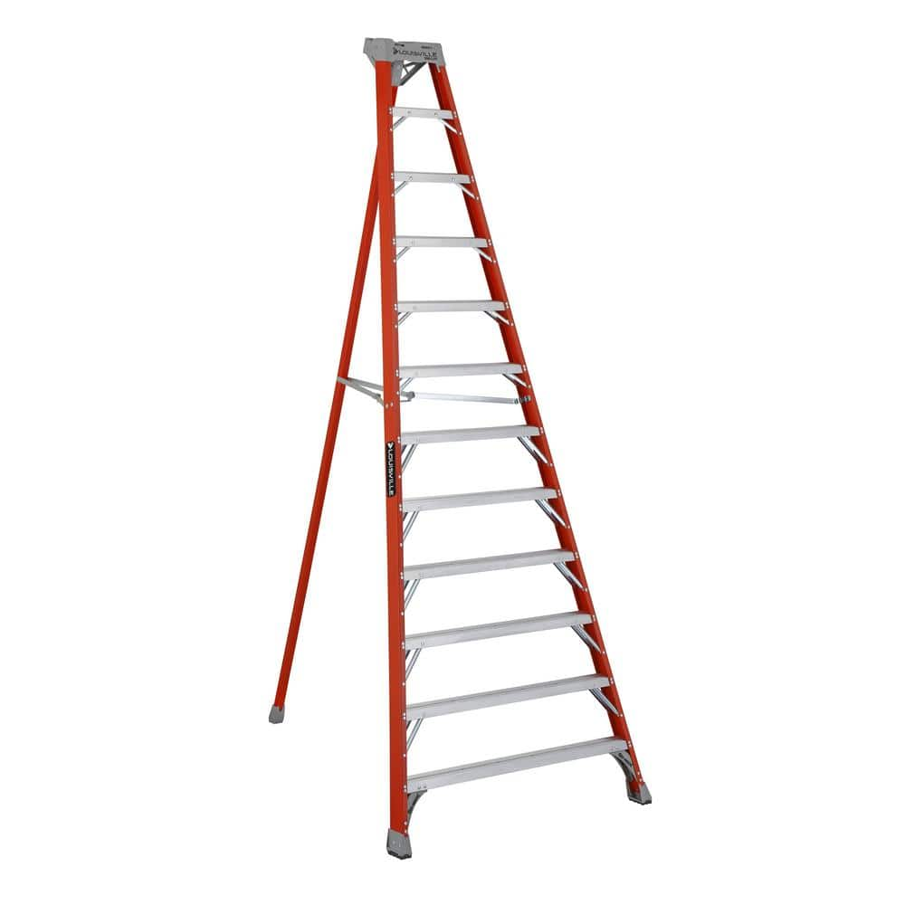 Louisville Ladder 12 ft. Fiberglass Tripod Step Ladder (16 in. Reach) , ANSI, Type IA, 300 lbs. Load Capacity