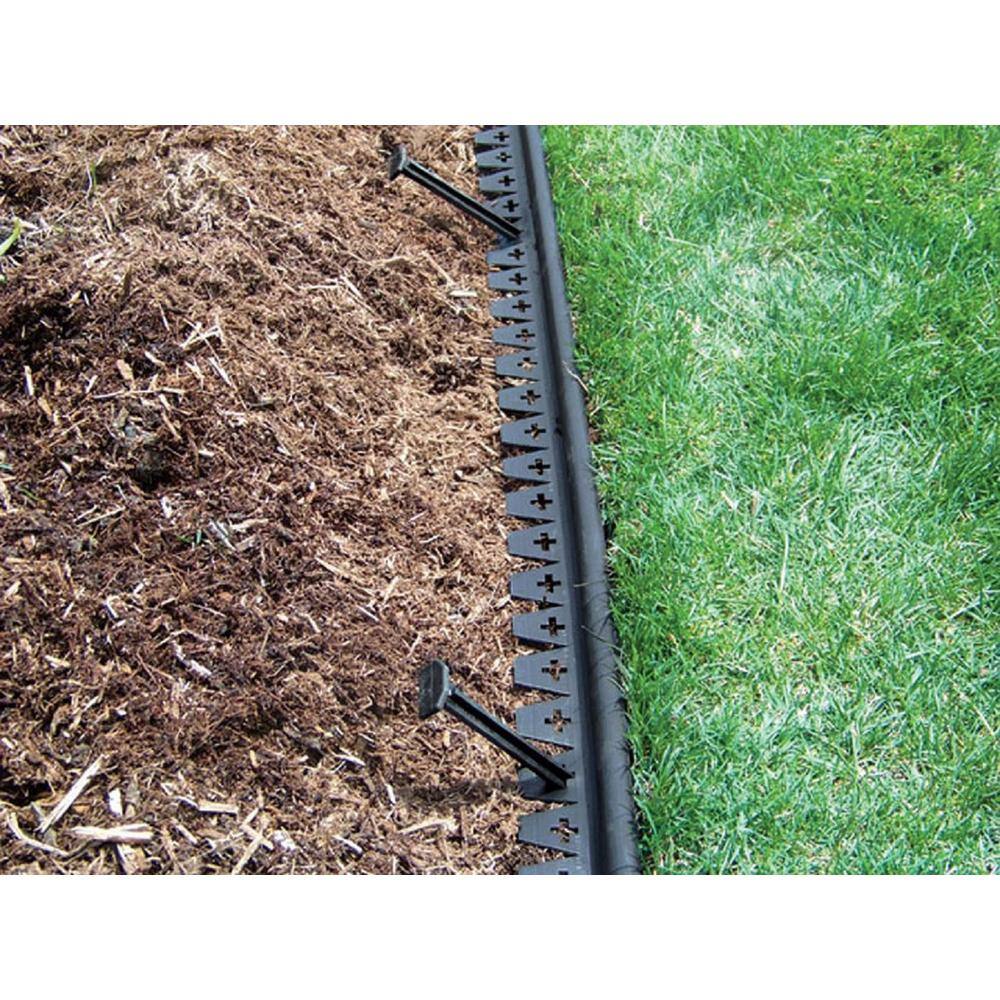 Black Heavy Duty Polypropylene Garden Stakes Set of 12