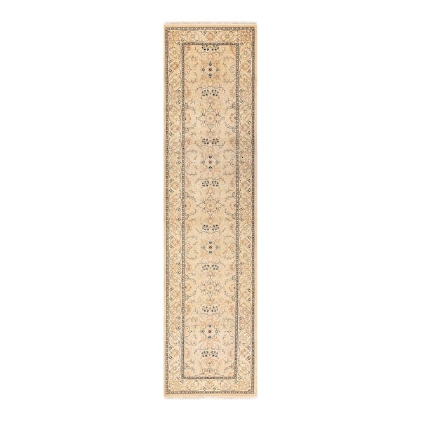 Solo Rugs Mogul One-of-a-Kind Traditional Ivory 2 ft. 8 in. x 10 ft. 8 in. Oriental Area Rug