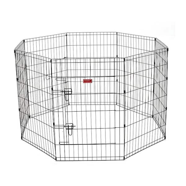 36 in. High Heavy Duty Dog Exercise Pen with Stakes