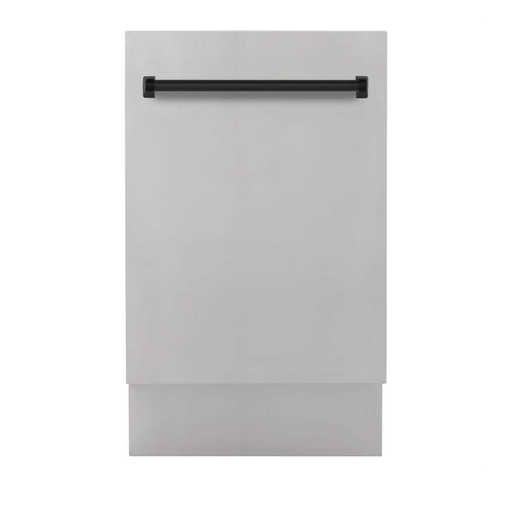 Autograph Edition 18 in. Top Control 8-Cycle Tall Tub Dishwasher with 3rd Rack in Stainless Steel &amp; Matte Black