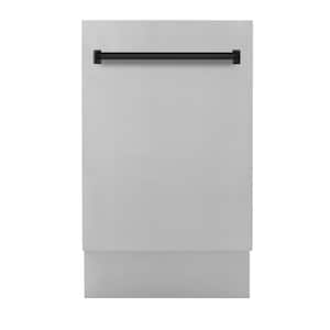 Autograph Edition 18 in. Top Control 8-Cycle Tall Tub Dishwasher with 3rd Rack in Stainless Steel & Matte Black