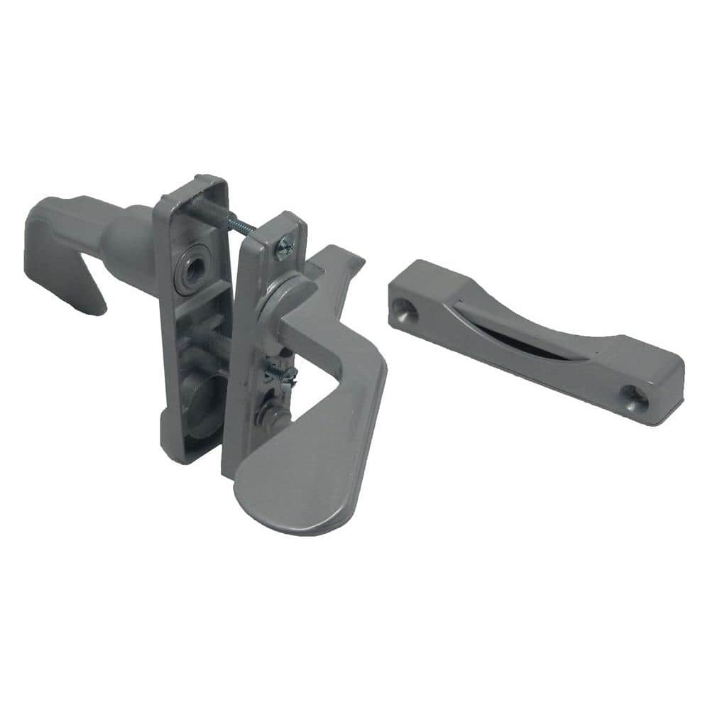 1-3/4 in. Silver Inswing Latch Set for Screen Door