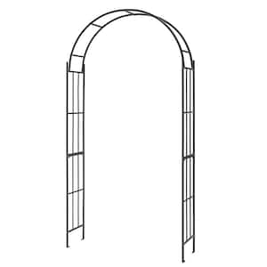 90 in. Metal Garden Arch for Climbing Plants and Outdoor Garden Decor Trellis