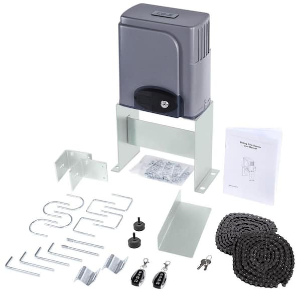 Slide Single Automatic Gate Opener Kit with 2 Remote Controls