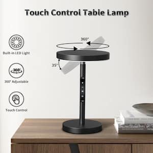 14.39 in. Black Dimmable LED Desk Lamp With Touch Control