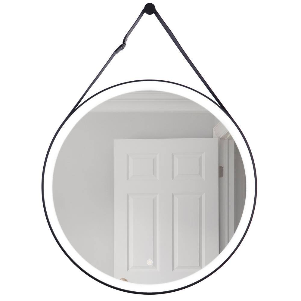 30 in. x 30 in. Framed Round Dimmable LED Wall Mirror Flat Black Finish with Defogger, Memory Function & CCT Option price history on PriceWatchPro