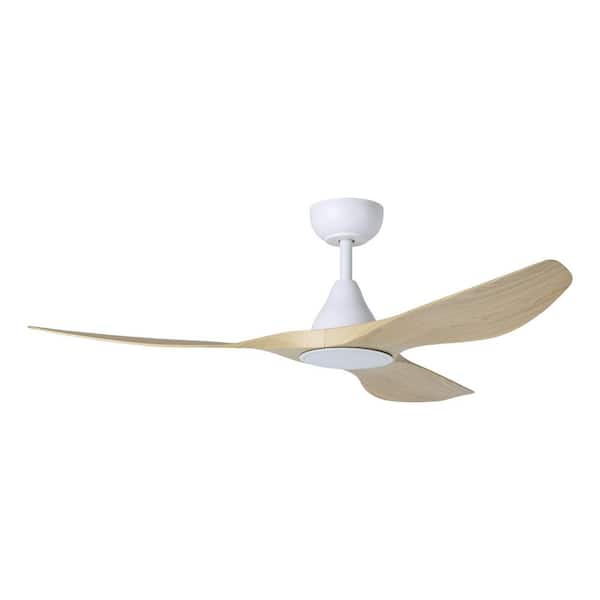 Eglo Surfline 52 in. Indoor White Ceiling Fan with Warm White Integrated LED