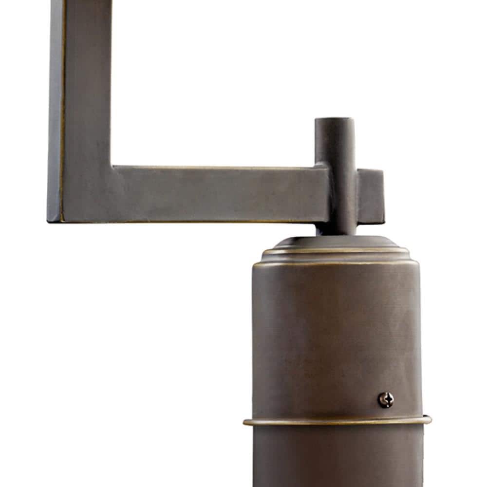 Olde Bronze Aluminum Outdoor Post Light with Cone Shade