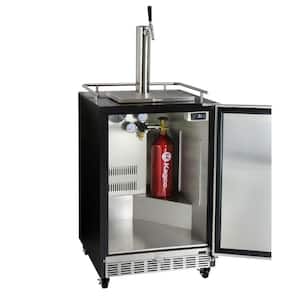 Digital Commercial Undercounter Full Size Beer Keg Dispenser with X-CLUSIVE Single Tap Direct Draw Kit Left Hinge