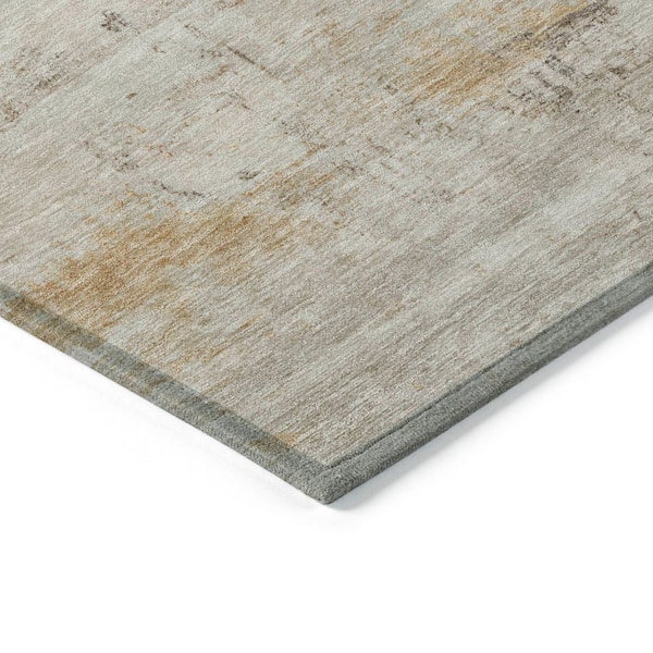 Chantille Machine Washable Indoor/Outdoor Abstract ACN2145 Putty 9 ft. x 12 ft. Area Rug