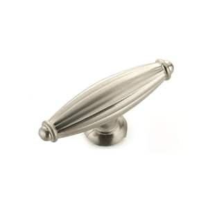 Madeleine Collection 2-9/16 in. (65 mm) x 13/16 in. (20 mm) Brushed Nickel Traditional Cabinet Knob