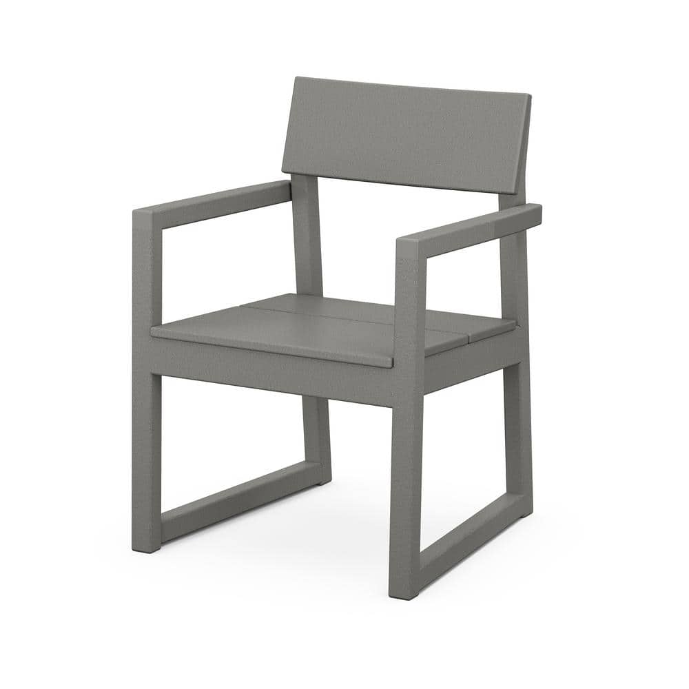 EDGE Slate Grey Deep Seating Plastic Outdoor Dining Chair price history on PriceWatchPro