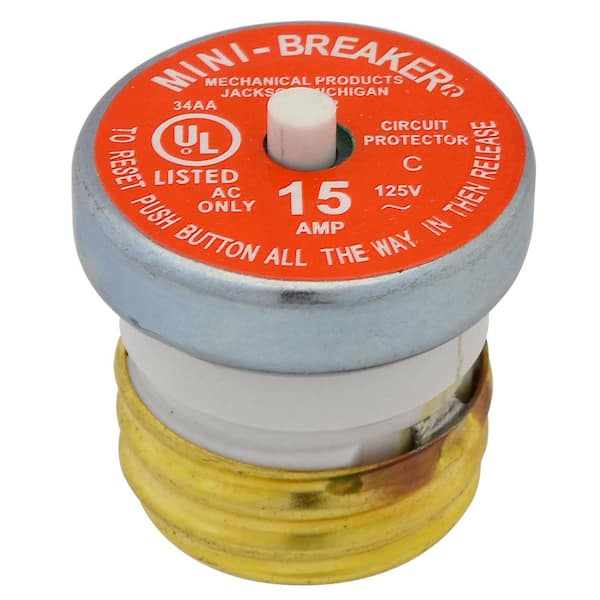 Disjoncteur Miniature Bussmann BP/MB-15 15 Amp - Neuf Sous Emballage
