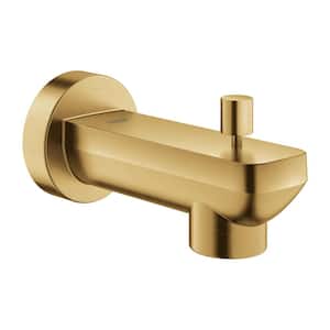 Linear Wall Mount Diverter Tub Spout in Brushed Cool Sunrise