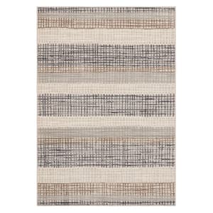 Reed Multi 2 ft. 1 in. x 3 ft. 8 in. Modern Contemporary Geometric Plaid Area Rug