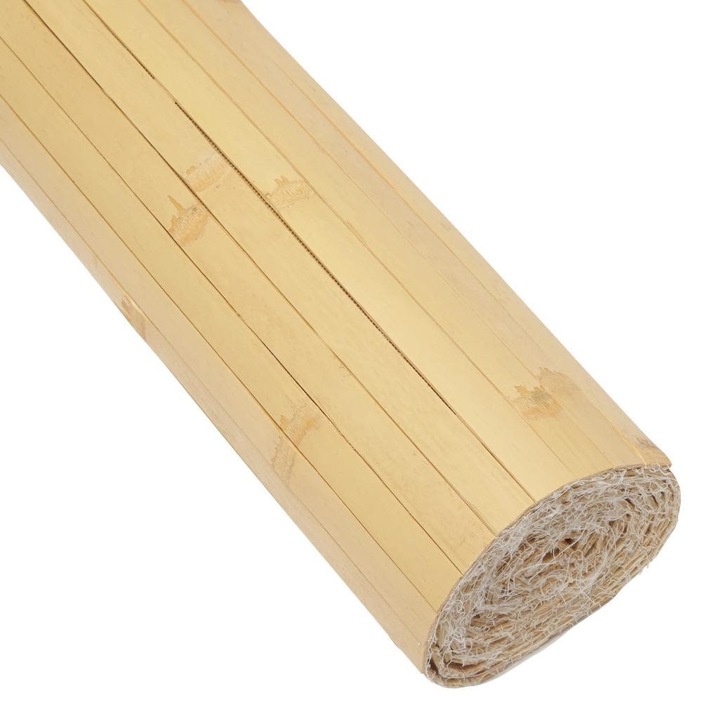 Natural Bamboo 48" x 96" Textured Wainscoting Wall Panel