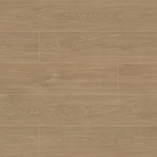 Whitehill Sandalwood 9 in. x 48 in. Matte Porcelain Wood Look Floor and Wall Tile (12 sq. ft./Case)