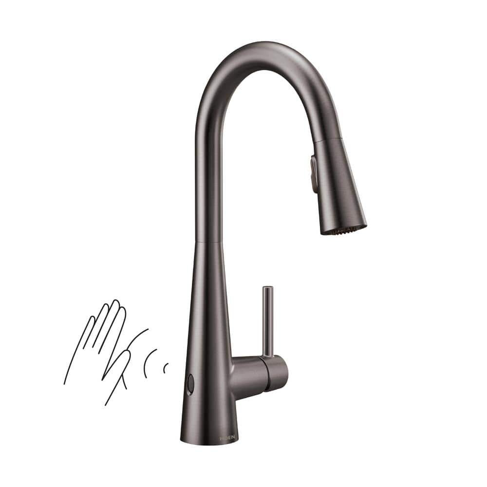 MOEN Sleek Touchless SingleHandle PullDown Sprayer Kitchen Faucet with MotionSense Wave in