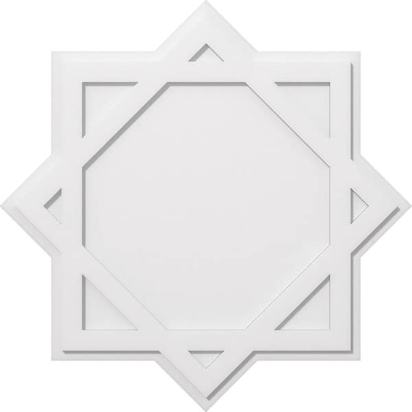 Ekena Millwork 1 in. P X 20 in. C X 36 in. OD Axel Architectural Grade PVC Contemporary Ceiling Medallion