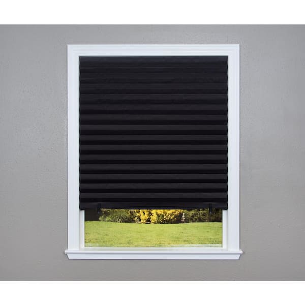 Redi Shade Black Paper Blackout Cordless Window Shade - 48 in. W x 72 in. L