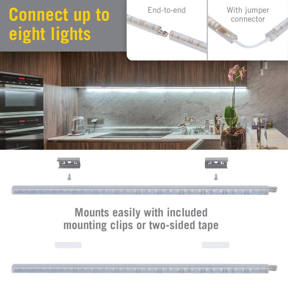 12" White LED Strip Light Diffuser Kit, 12V