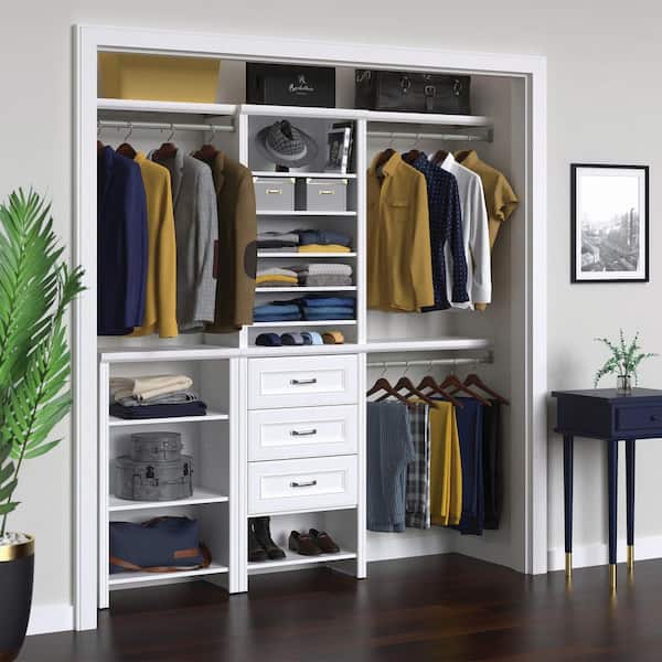 ClosetMaid Impressions 55.12-121.12 in. W White Adjustable 2
