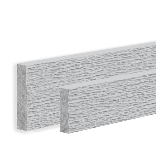 James Hardie Hardie Trim HZ 0.75 in. x 2.5 in. x 12 ft. Primed Fiber Cement Rustic Grain Batten Trim Board