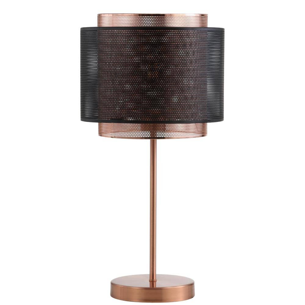 Tribeca Copper and Black Metal LED Table Lamp