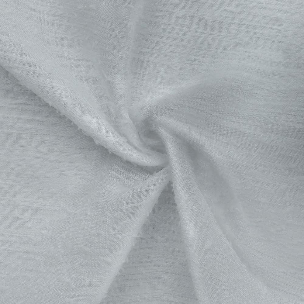 Light Gray Sheer Grommet Polyester Window Panel