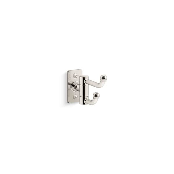 KOHLER Castia By Studio McGee J-Hook Double Robe/Towel Hook in Vibrant Polished Nickel