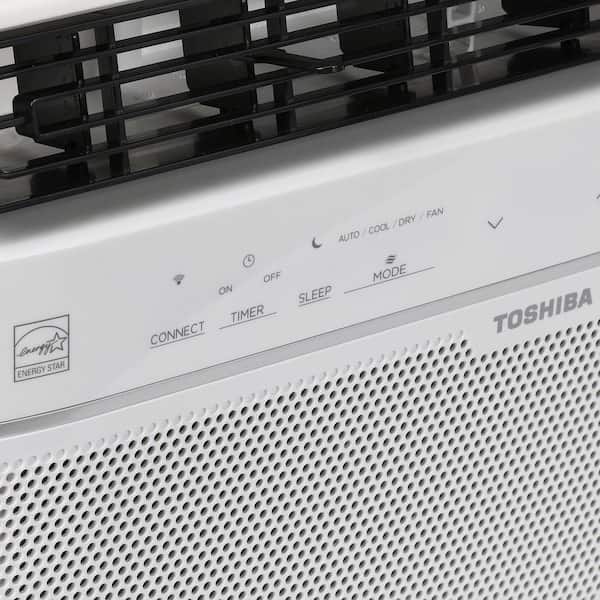 Toshiba - 12,000 BTU 115-Volt Smart Wi-Fi Touch Control Window Air Conditioner with Remote for upto 550 sq. ft.