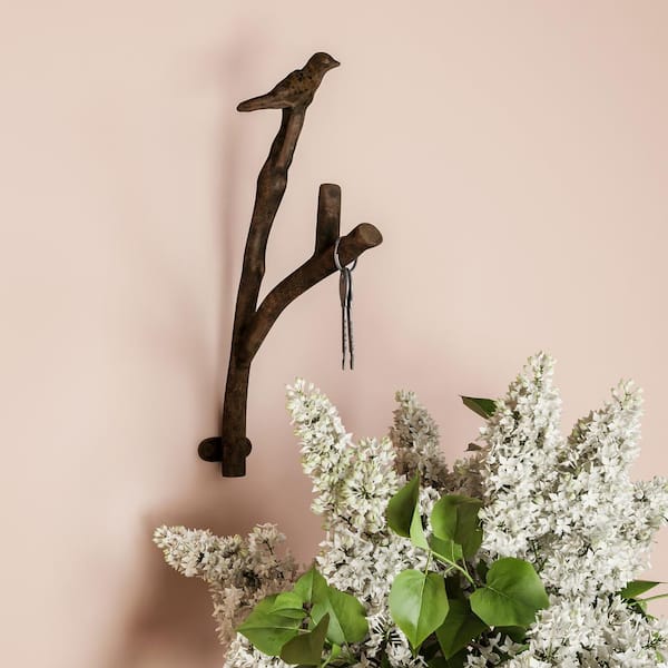 Set of 2 Bird Wall Hooks  Rustic wall decor, Home decor hooks