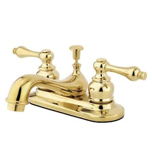 Kingston Brass Restoration 4 in. Centerset 2-Handle Bathroom