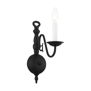 Yorkhaven 1-Light Black Sconce