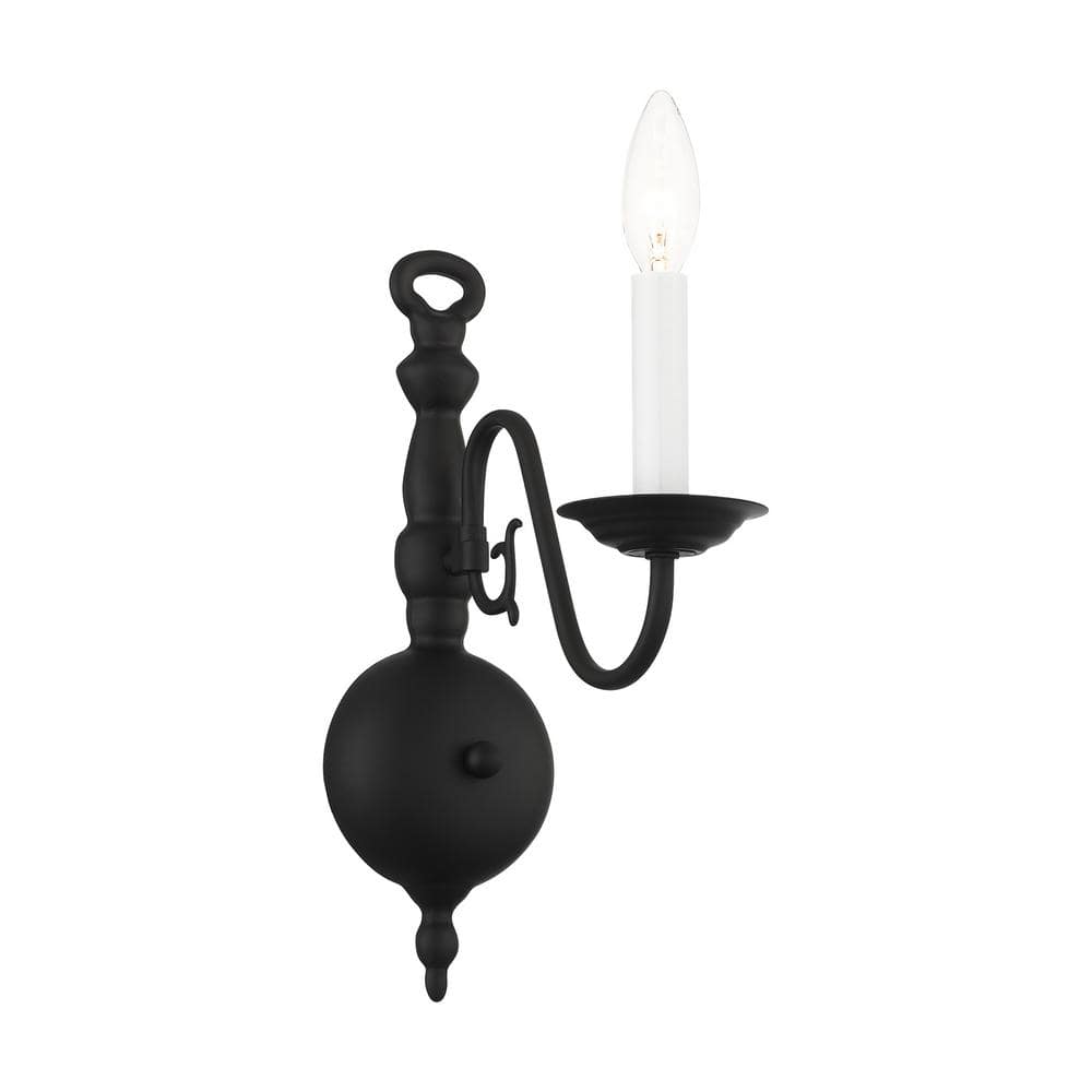 Williamsburg 1 Light Black Sconce