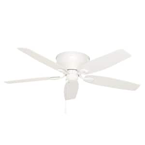 Durant 54 in. Indoor Snow White Ceiling Fan For Bedrooms