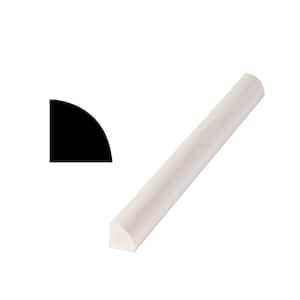 105 3/4 in. x  3/4 in. x  96 in. Finished White Quarter Round Moulding (1-Piece − 8 Total Linear Feet)