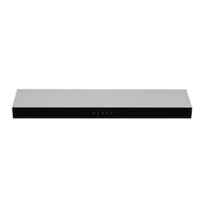 30 in. 330 CFM Convertible Undercabinet Range Hood in Stainless Steel with LED Lighting and Carbon Charcoal Filter