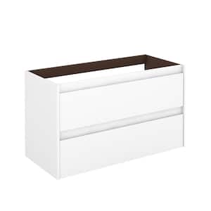 Ambra 39.3 in. W x 17.6 in. D x 21.8 in. H Bath Vanity Cabinet Only in Glossy White