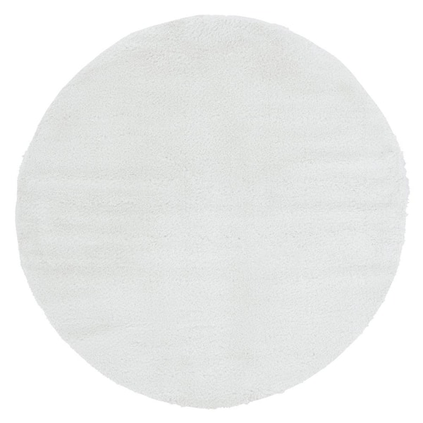 United Weavers Ritz Easton White 6 ft. 6 in. x 6 ft. 6 in. Round Rug