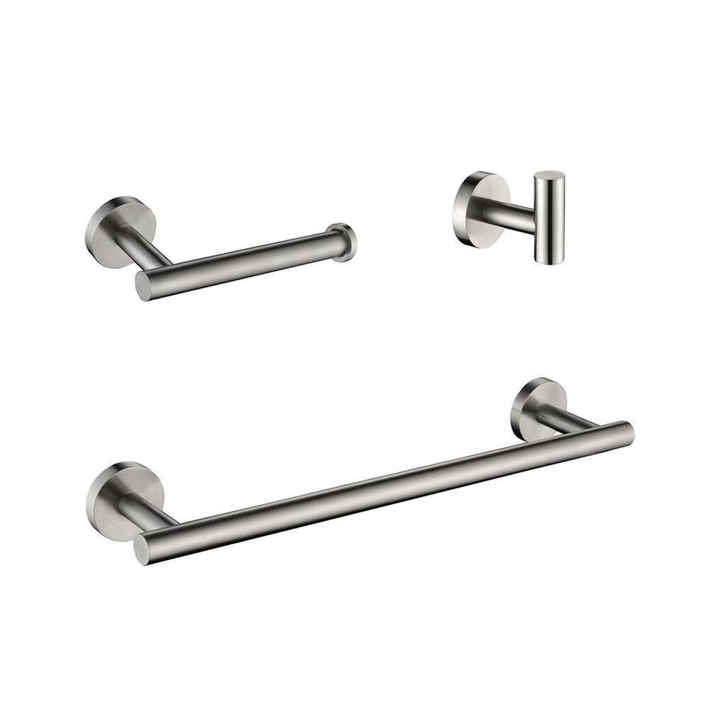 WZ 3-Piece Bath Hardware Set with Mounting Hardware in Brushed Nickel price history on PriceWatchPro