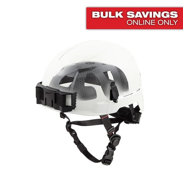 Milwaukee BOLT White Type 2 Class E Non-Vented Safety Helmet with IMPACT-ARMOR Liner