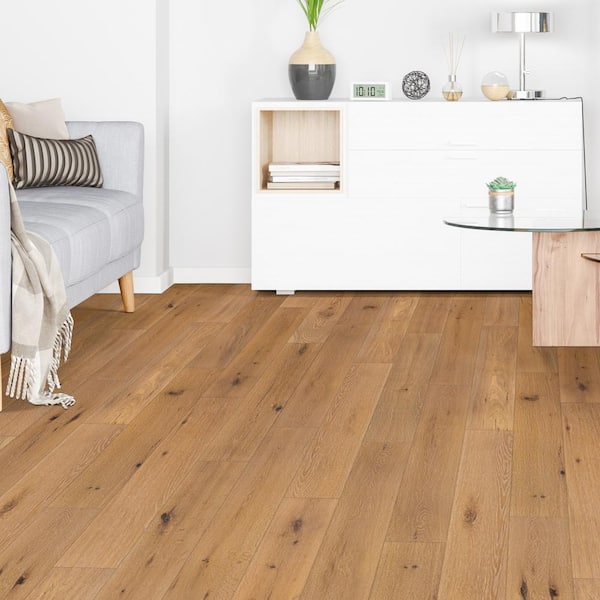 Lifeproof Ross Lake White Oak 1/4 in. T x 6.5 in. W Click Lock Engineered Hardwood Flooring (21.67 sq. ft./case)
