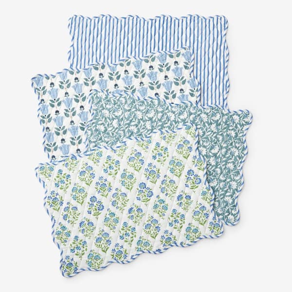 The Company Store Company Cotton 20 in. x 14 in. Multi Solid Placemat (Set of 4)