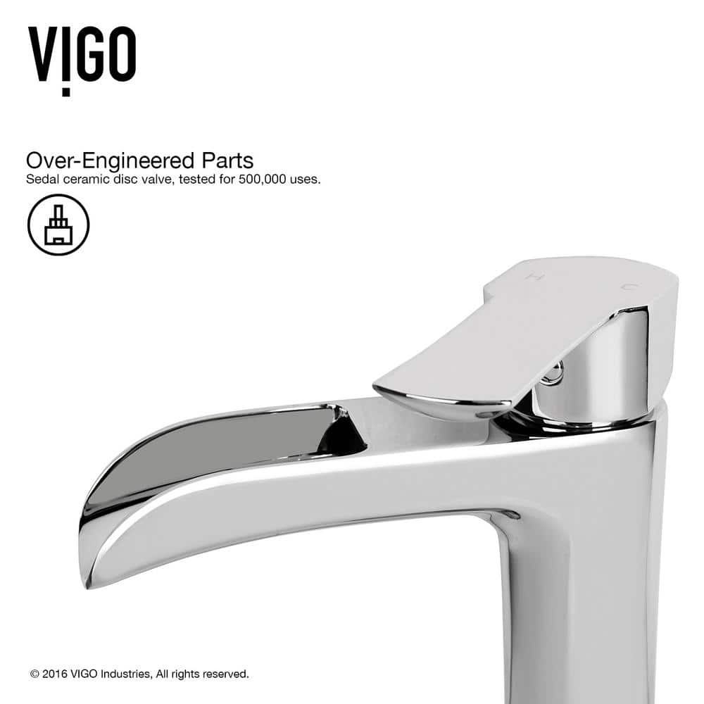 Magnolia 21" White Matte Stone Rectangular Vessel Sink with Chrome Faucet