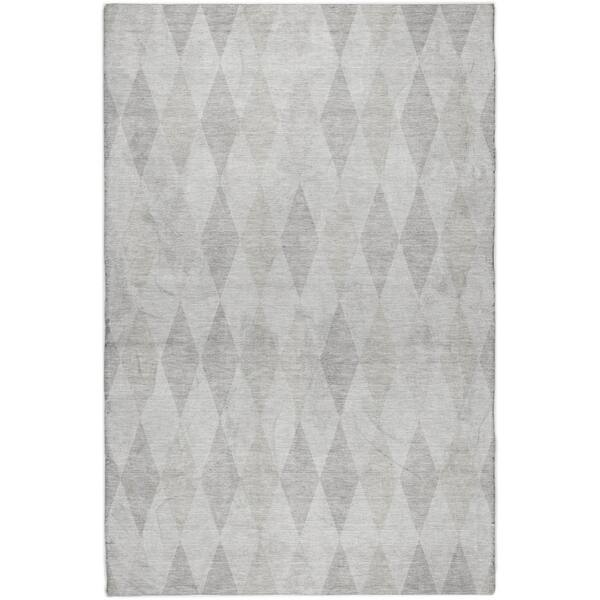 Dream Shag Premium Machine Washable Abstract ADS561 Ivory 10 ft. x 14 ft. Area Rug
